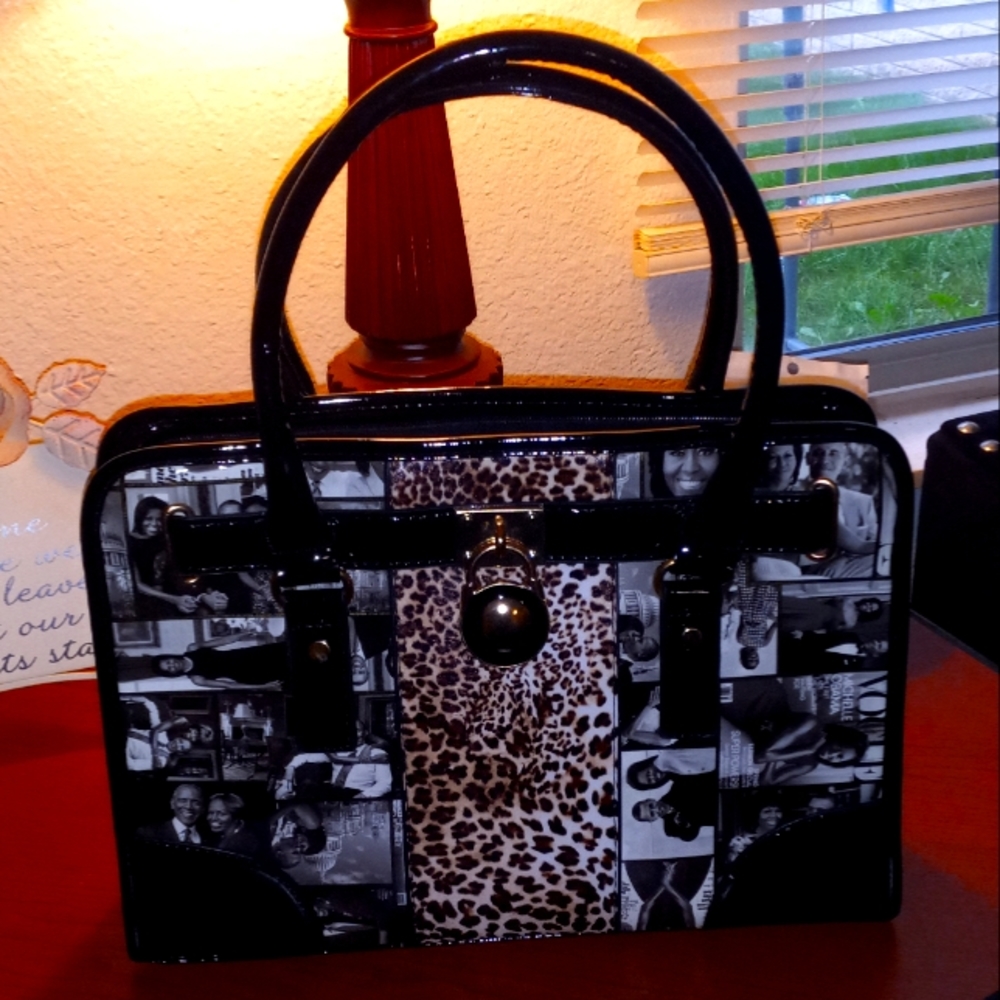 Michelle Obama Magazine Collage Bag